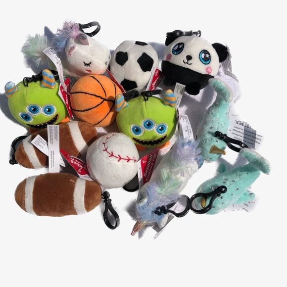 BOGO Bundle American Greetings Plush Football BackPack Buddy Clip/Key Chain - Picture 2 of 2